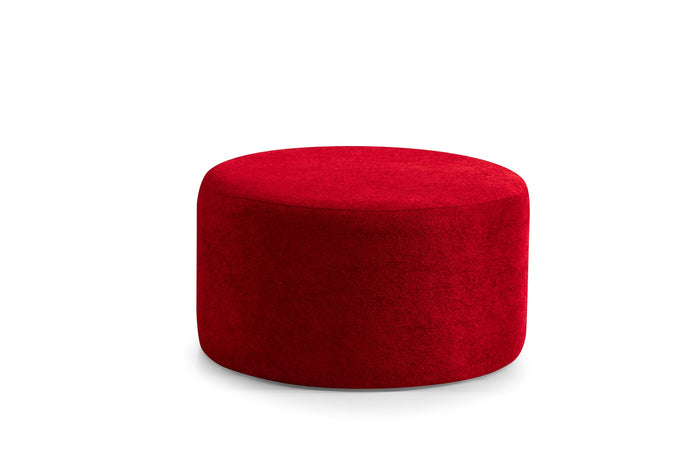 Cloe Boucle Round Ottoman