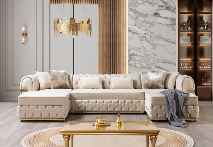 Jester Velvet Double Chaise Sectional