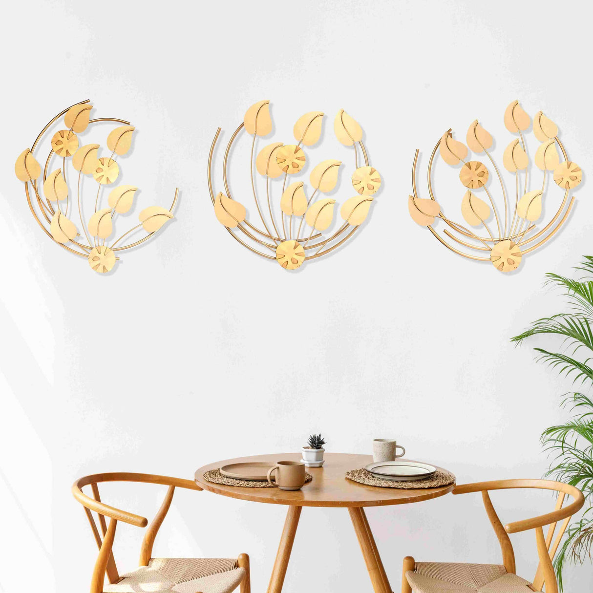 Metal Wall Art Decor Sculpture Set Design XW2269