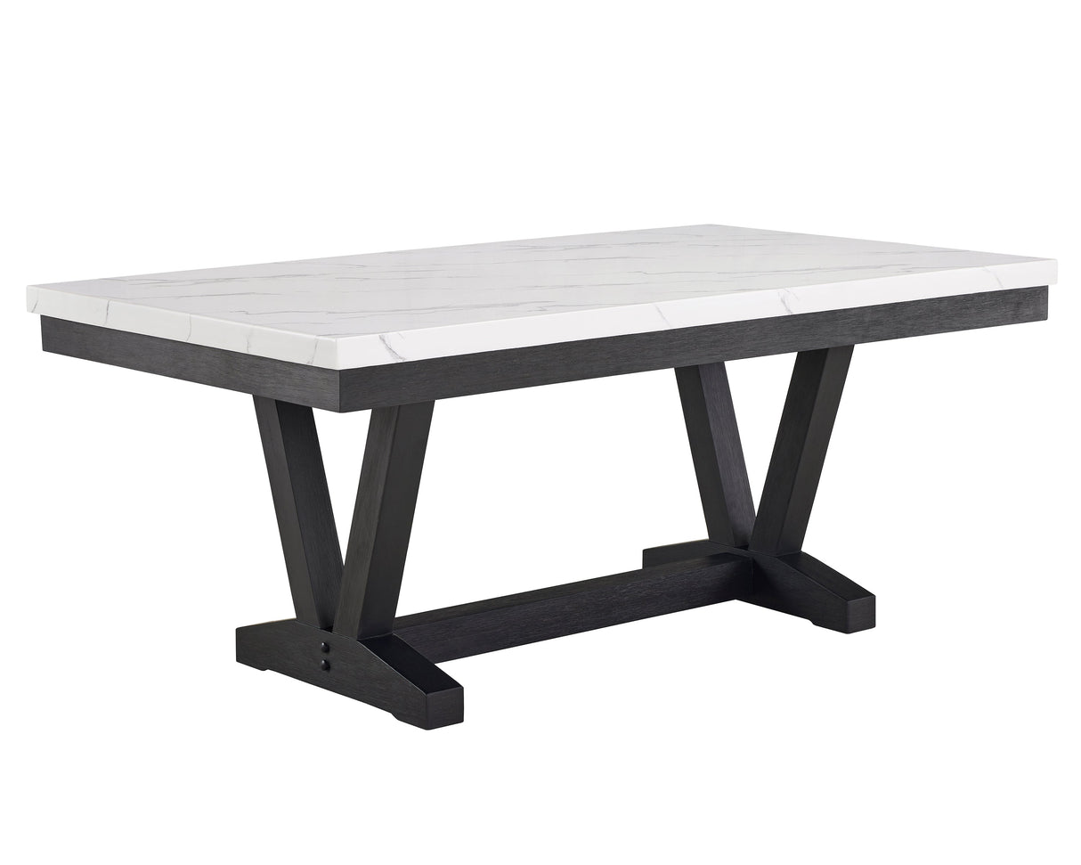 VANCE FAUX MARBLE DINING TABLE