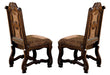 Crown Mark Neo Renaissance Dining Side Chair in Warm Brown (Set of 2) 2401S image