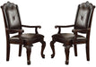 Crown Mark Kiera Dining Arm Chair in Warm Brown (Set of 2) 2150A image