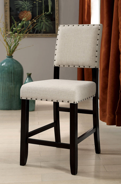 Sania II Antique Black/Beige Counter Ht. Chair (2/CTN) image