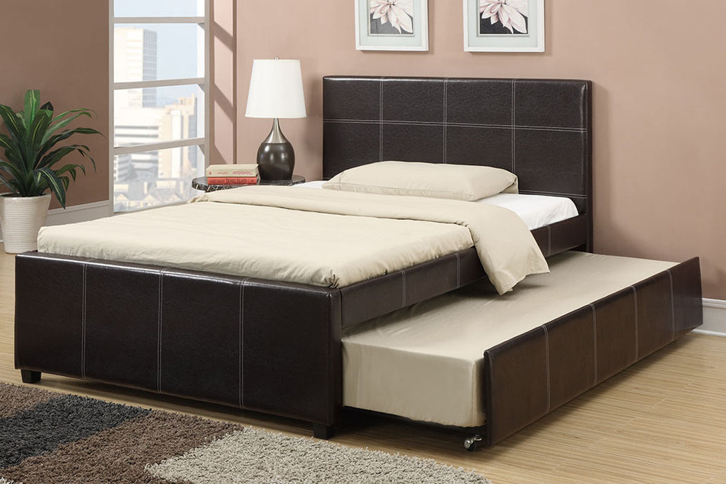 Twin Size Bed with Trundle