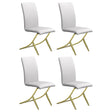 Carmelia Upholstered Side Chairs White (Set of 4) image