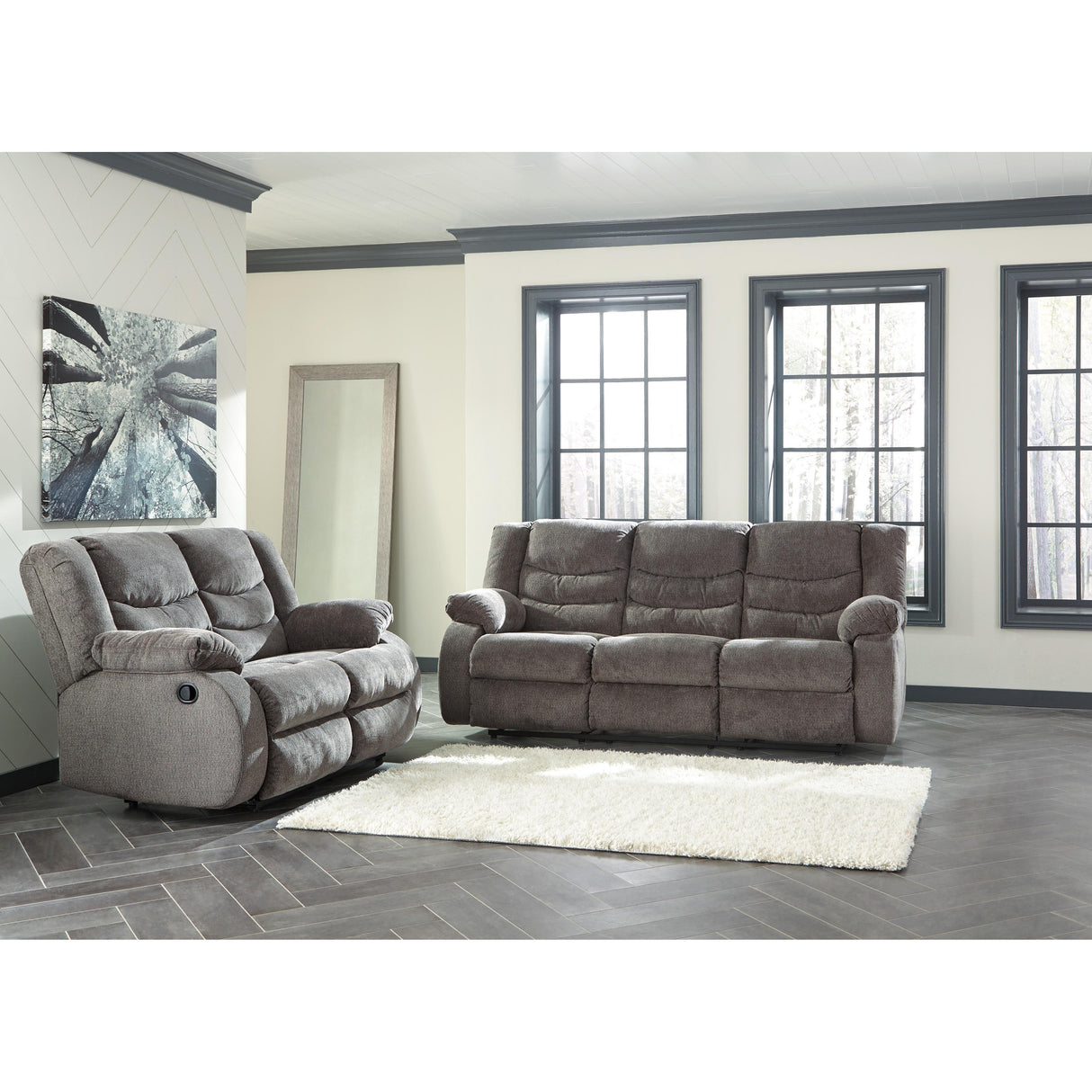  Signature Design by Ashley Tulen 98606U1 2 pc Reclining Living Room Set IMAGE 3