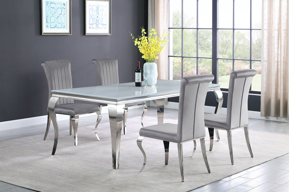 Carone 5-Piece 81" Rectangular Dining Set