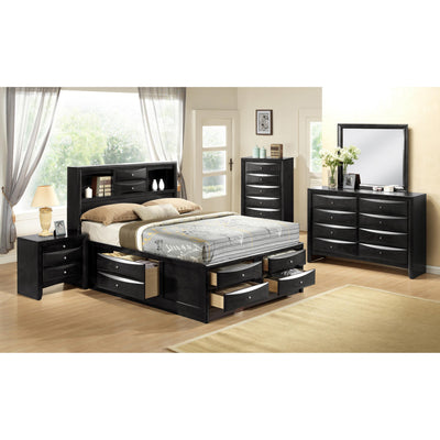  Crown Mark Emily B4285 7 pc King Storage Bedroom Set IMAGE 1