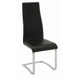  Coaster Furniture Montclair 100515BLK Upholstered Dining Side Chair - Black (Set of 4) IMAGE 1