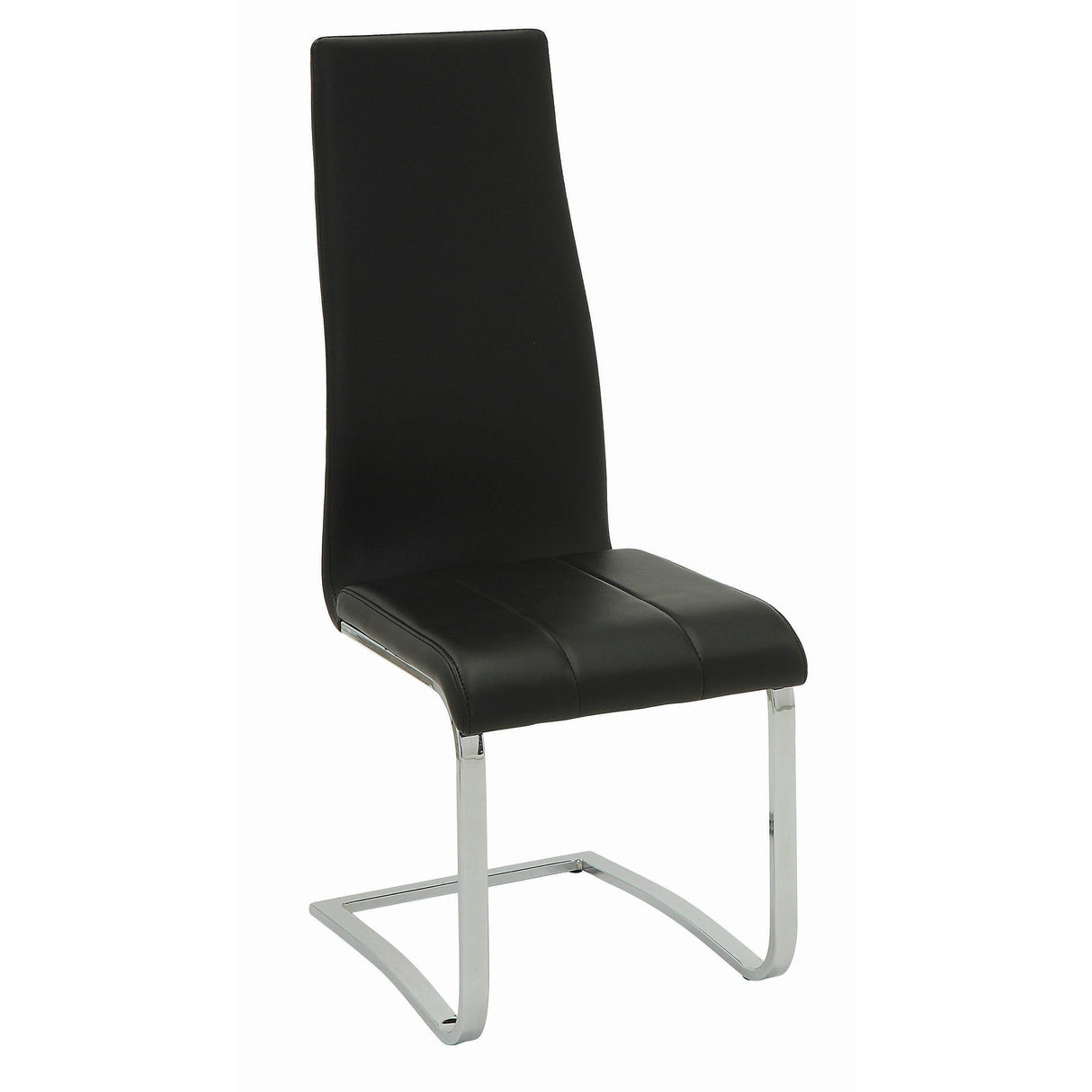  Coaster Furniture Montclair 100515BLK Upholstered Dining Side Chair - Black (Set of 4) IMAGE 1