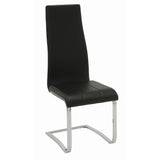  Coaster Furniture Montclair 100515BLK Upholstered Dining Side Chair - Black (Set of 4) IMAGE 1