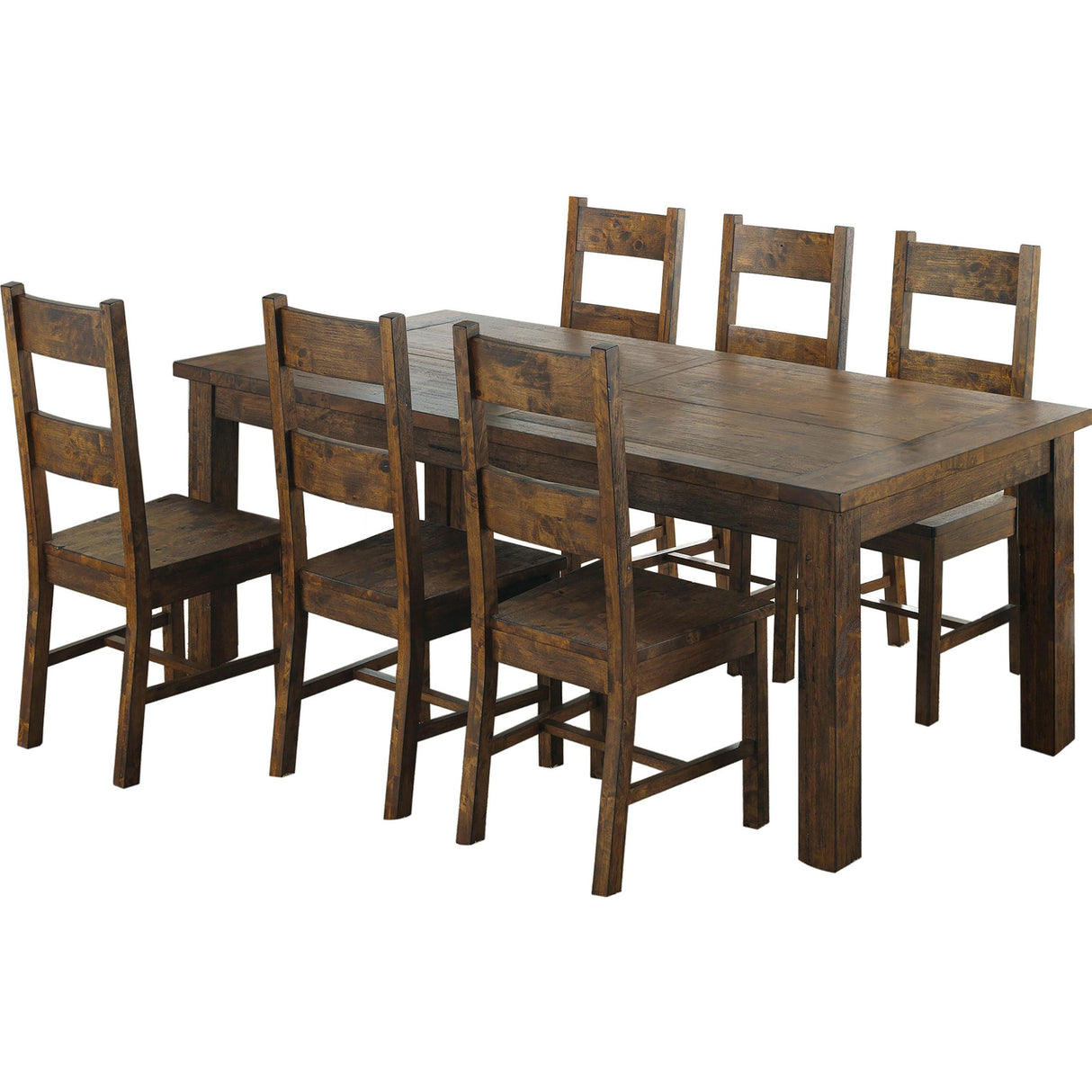 Coaster Furniture Coleman 107041 7 pc Dining Set IMAGE 2