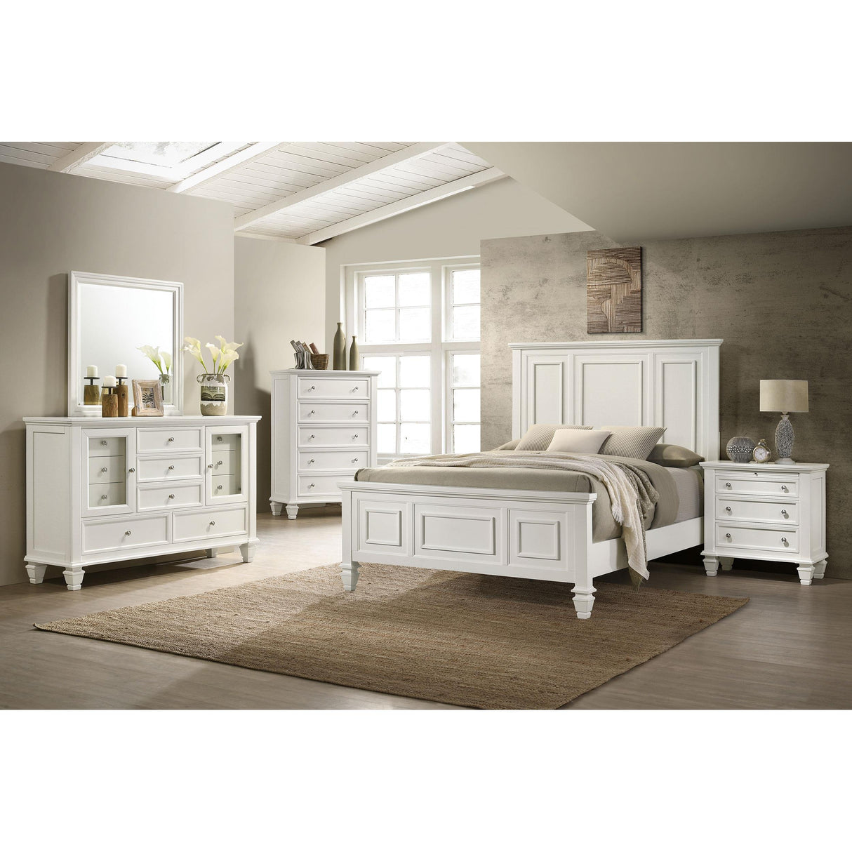  Coaster Furniture Sandy Beach 201302 3-Drawer Nightstand - Cream White IMAGE 10