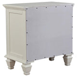  Coaster Furniture Sandy Beach 201302 3-Drawer Nightstand - Cream White IMAGE 5