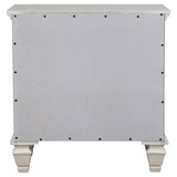  Coaster Furniture Sandy Beach 201302 3-Drawer Nightstand - Cream White IMAGE 6