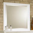  Coaster Furniture Sandy Beach 201304 Dresser Mirror - Cream White IMAGE 1