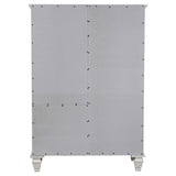  Coaster Furniture Sandy Beach 201308 8-Drawer Door Chest - Cream White IMAGE 5