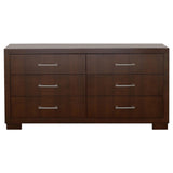  Coaster Furniture Jessica 200713 6-Drawer Dresser - Cappuccino IMAGE 2