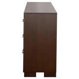  Coaster Furniture Jessica 200713 6-Drawer Dresser - Cappuccino IMAGE 4