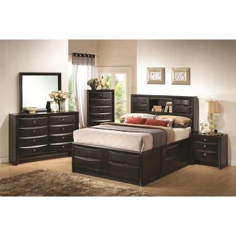  Coaster Furniture Briana 200702 2-Drawer Nightstand - Black IMAGE 3