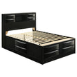  Coaster Furniture Briana 202701Q Wood Queen Storage Bookcase Bed - Black IMAGE 1