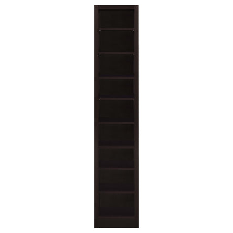  Coaster Furniture Eliam 800285 71-inch 9-shelf Bookcase - Cappuccino IMAGE 2