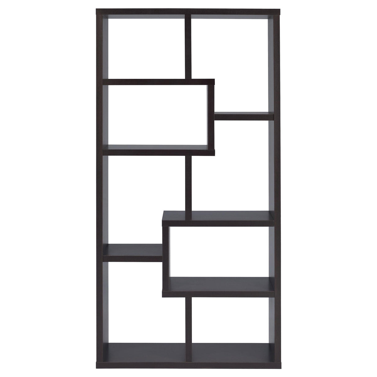  Coaster Furniture Theo 800264 71-inch 7-shelf Bookshelf - Cappuccino IMAGE 2