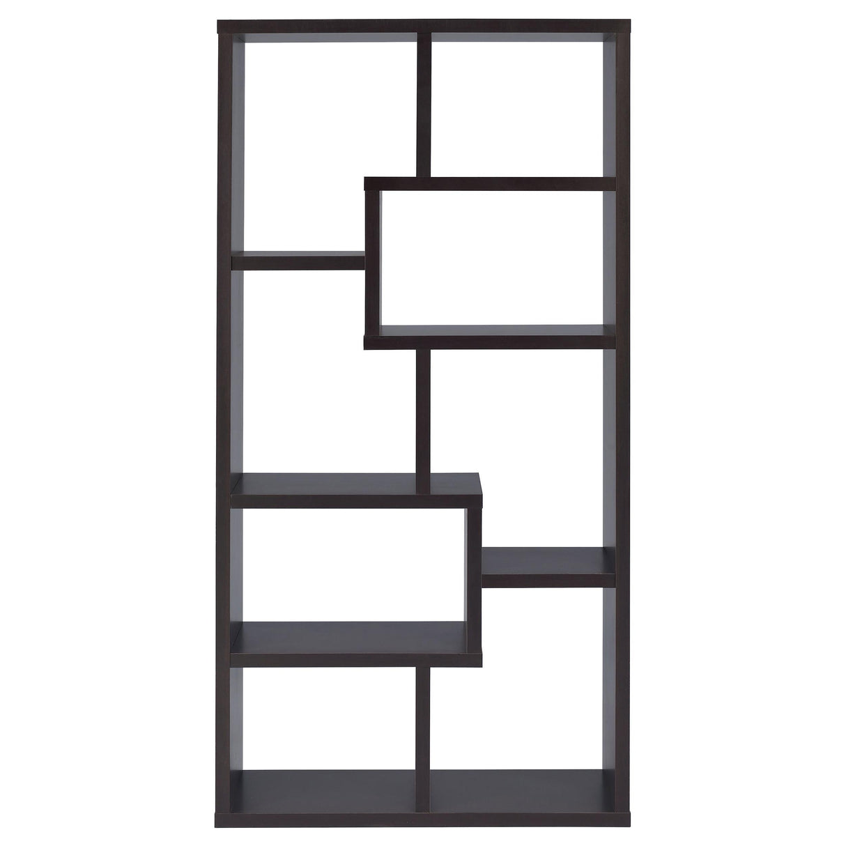 Coaster Furniture Theo 800264 71-inch 7-shelf Bookshelf - Cappuccino IMAGE 6