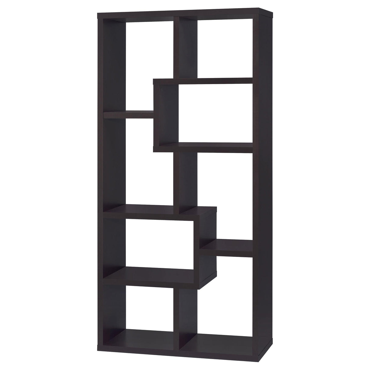  Coaster Furniture Theo 800264 71-inch 7-shelf Bookshelf - Cappuccino IMAGE 7