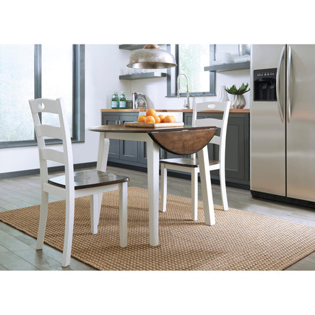  Signature Design by Ashley Woodanville D335D4 3 pc Dining Set IMAGE 2