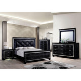  Furniture of America Bellanova CM7979BK 6 pc Queen Upholstered Panel Bedroom Set IMAGE 1