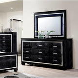  Furniture of America Bellanova CM7979BK 6 pc Queen Upholstered Panel Bedroom Set IMAGE 4