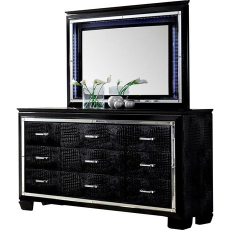  Furniture of America Bellanova CM7979BK 6 pc Queen Upholstered Panel Bedroom Set IMAGE 5