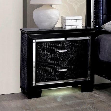  Furniture of America Bellanova CM7979BK 6 pc Queen Upholstered Panel Bedroom Set IMAGE 6