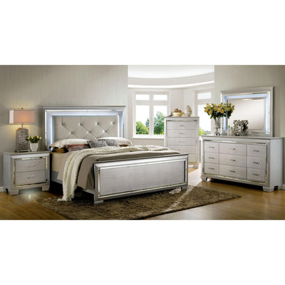  Furniture of America Bellanova CM7979SV 6 pc Queen Upholstered Panel Bedroom Set IMAGE 1