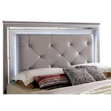  Furniture of America Bellanova CM7979SV 6 pc King Upholstered Panel Bedroom Set IMAGE 3