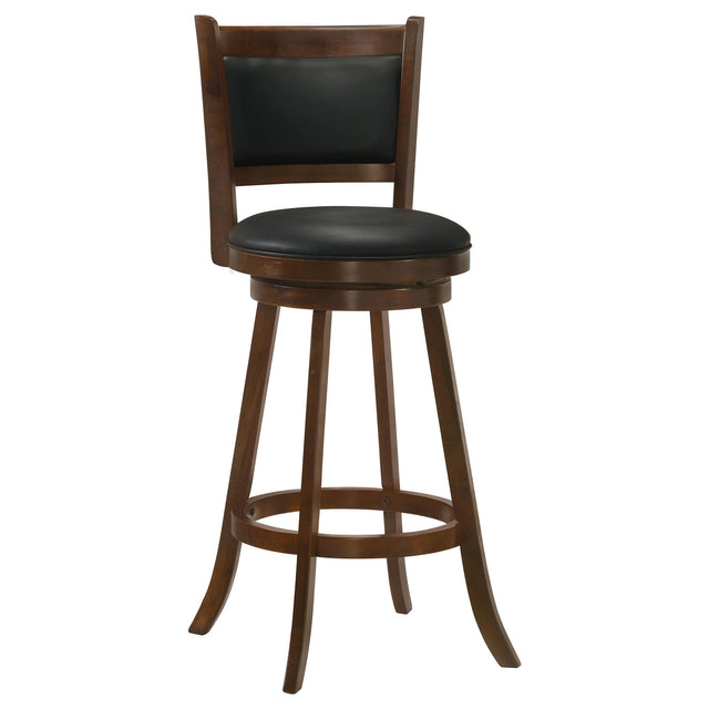  Coaster Furniture Broxton 101920 Upholstered Swivel Bar Chair - Chestnut (Set of 2) IMAGE 1