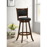 Coaster Furniture Broxton 101920 Upholstered Swivel Bar Chair - Chestnut (Set of 2) IMAGE 8