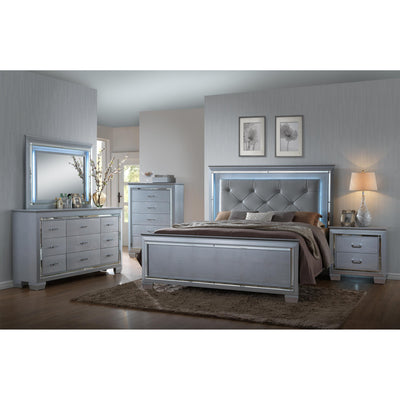  Crown Mark Lillian B7100 7 pc King Panel Bedroom Set IMAGE 1