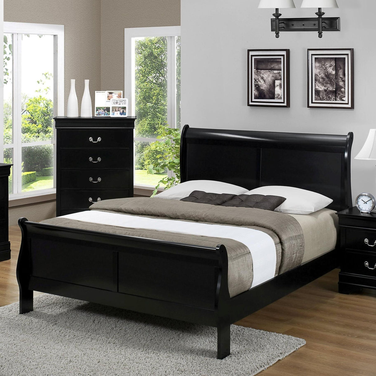  Crown Mark Louis Philip B3950 7 pc Queen Sleigh Bedroom Set IMAGE 2