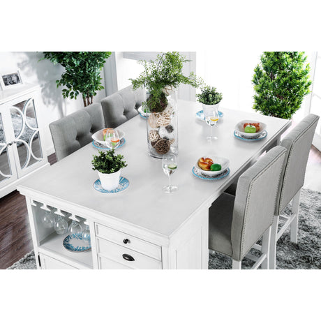  Furniture of America Sutton CM3390PT-5PC 5 pc Counter Height Dining Set IMAGE 2