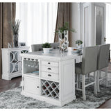  Furniture of America Sutton CM3390PT-5PC 5 pc Counter Height Dining Set IMAGE 3