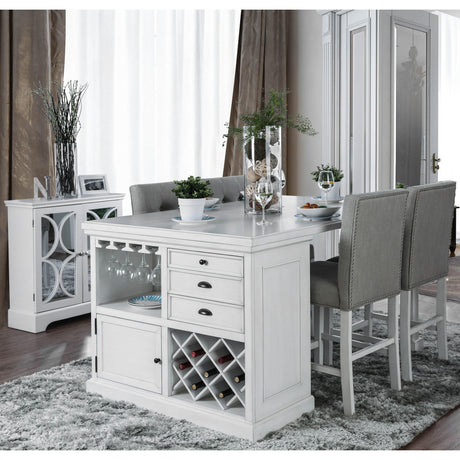  Furniture of America Sutton CM3390PT-5PC 5 pc Counter Height Dining Set IMAGE 3