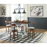  Signature Design by Ashley Valebeck D546D5 5 pc Counter Height Dining Set IMAGE 1