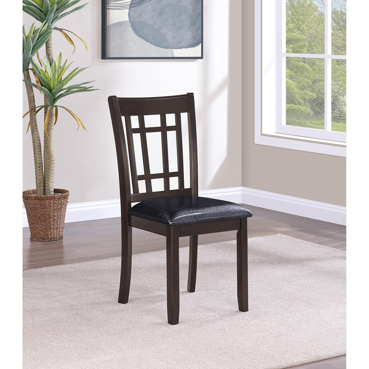  Coaster Furniture Lavon 102672 Wood Dining Side Chair - Espresso (Set of 2) IMAGE 9