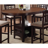  Coaster Furniture Lavon 105278 Oval 60-inch Extension Counter Dining Table - Chestnut IMAGE 1