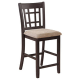  Coaster Furniture Lavon 105279 Wood Counter Chair - Tan and Espresso (Set of 2) IMAGE 1