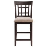 Coaster Furniture Lavon 105279 Wood Counter Chair - Tan and Espresso (Set of 2) IMAGE 2