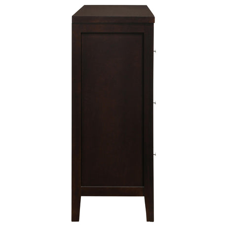  Coaster Furniture Carlton 202093 6-Drawer Dresser - Cappuccino IMAGE 8