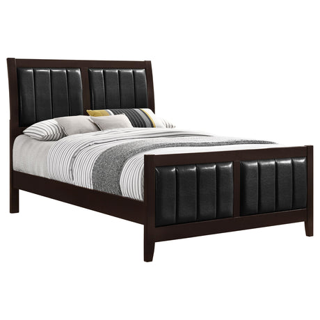  Coaster Furniture Carlton 202091KW Wood California King Panel Bed - Cappuccino IMAGE 2